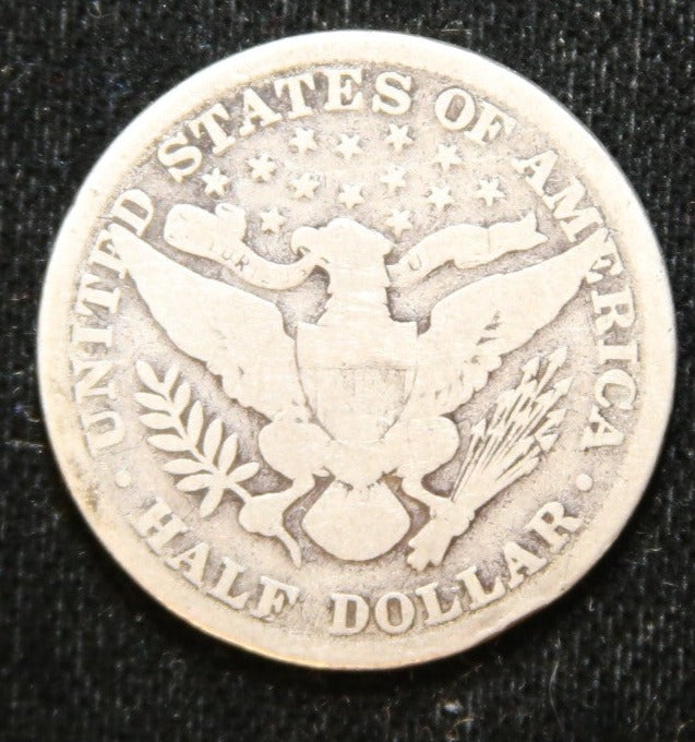 1897 Barber Half Dollar. Nice Circulated Coin. Store# HR206