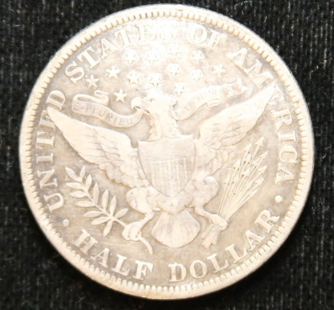 1899 Barber Silver Half Dollar, Fine Circulated Coin, Store #HR227