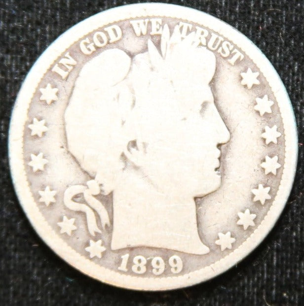 1899-O Barber Half Dollar, Good Circulated Coin, Store #HR242