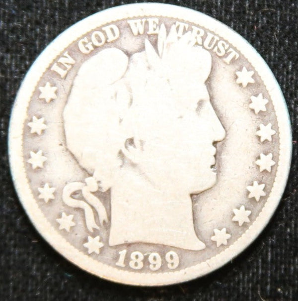 1899-O Barber Half Dollar. Nice Circulated Coin. Store# HR242
