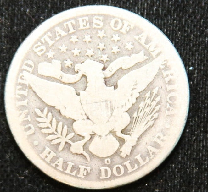 1899-O Barber Half Dollar, Good Circulated Coin, Store #HR242