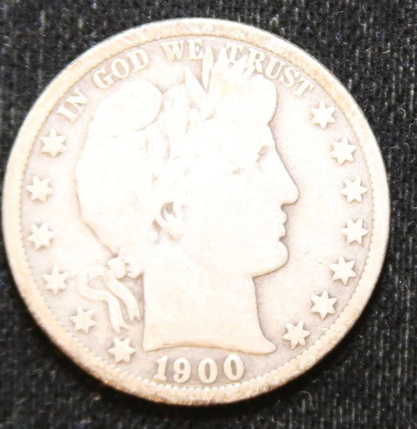 1900-S Barber Half Dollar. Affordable Circulated Coin. Store# 2312046
