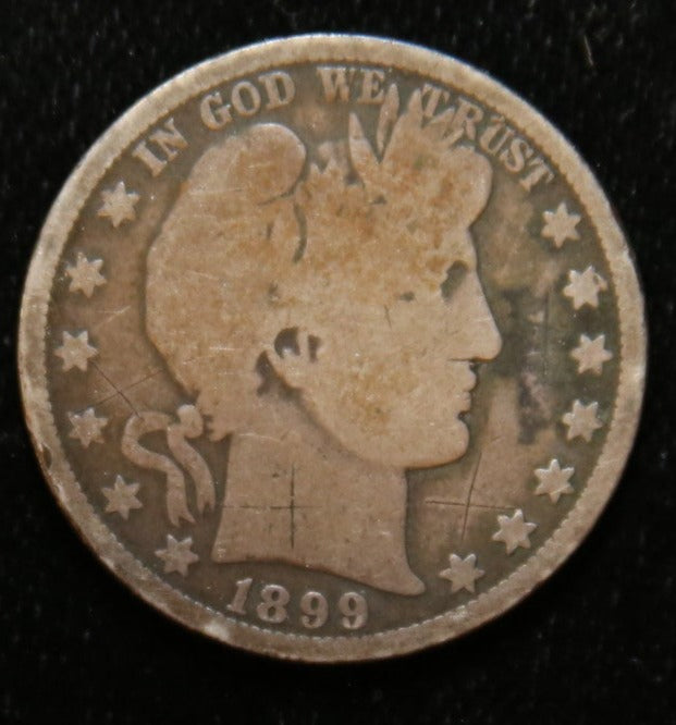 1899-O Barber Half Dollar. Affordable Circulated Coin. Store