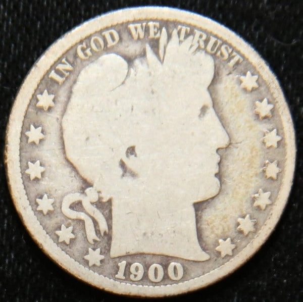 1900-S Barber Half Dollar. Affordable Circulated Coin. Store# 2312008