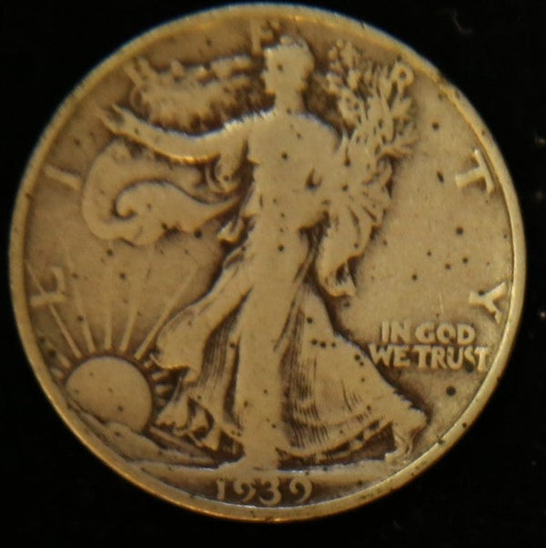 1939-D Walking Liberty Half Dollar. Affordable Circulated Coin. Store #2312020
