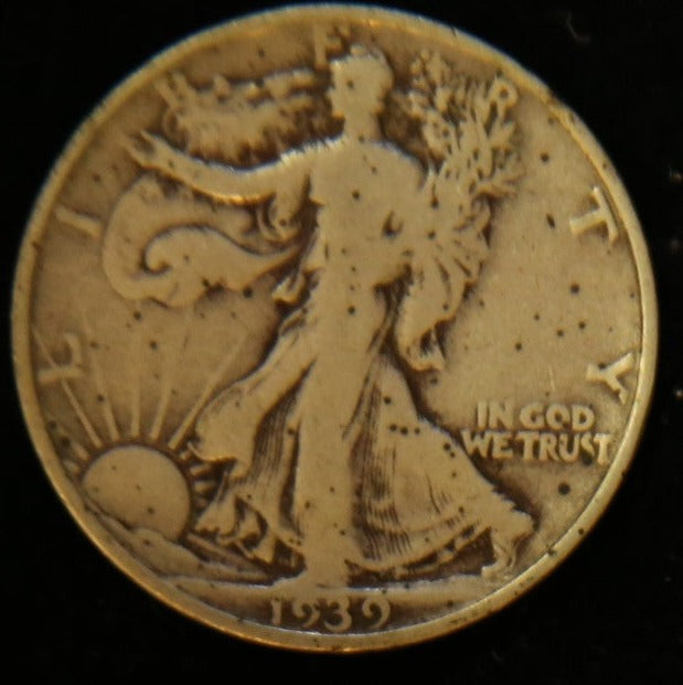 1939-D Walking Liberty Half Dollar. Affordable Circulated Coin. Store