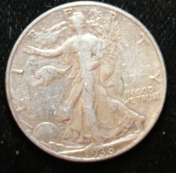 1938 Walking Liberty Half Dollar, Nice Affordable Coin. Store #23082516