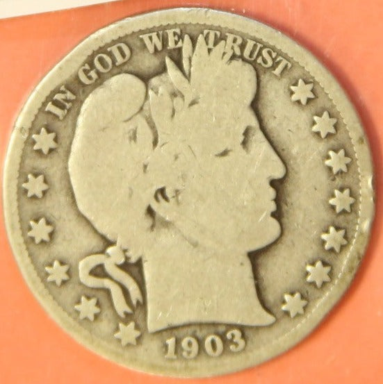 1903-S Barber Half Dollar. Nice Affordable Coin. Store #HR285