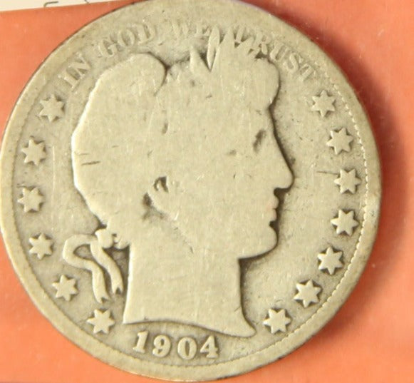1904-O Barber Half Dollar. Nice Affordable Coin. Store #242209