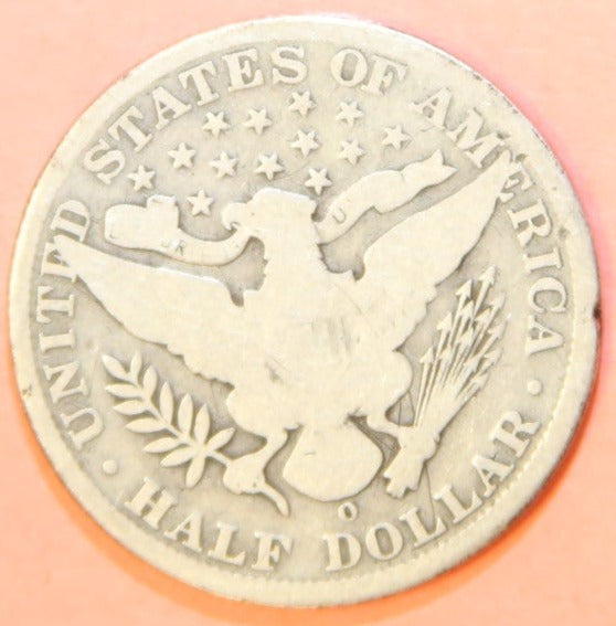 1905-O Barber Half Dollar, Good Circulated Coin, Store #HR317