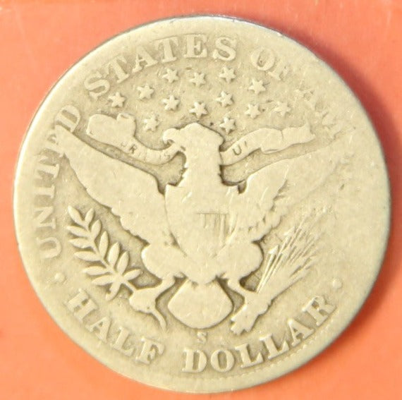 1905-S Barber Half Dollar. Nice Affordable Coin. Store #HR321