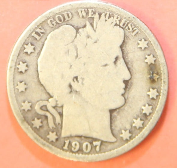1907-D Barber Half Dollar. Nice Affordable Coin. Store #242223