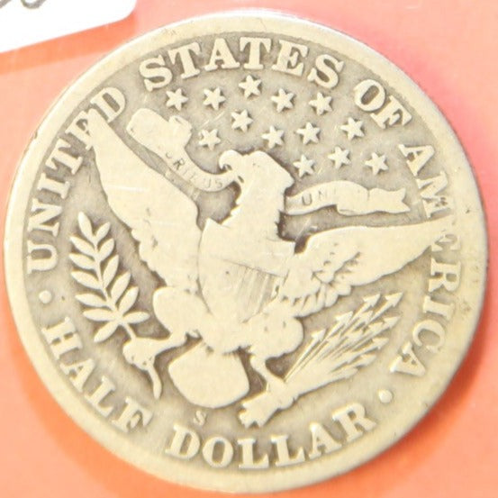 1911-S Barber Half Dollar. Nice Affordable Coin. Store