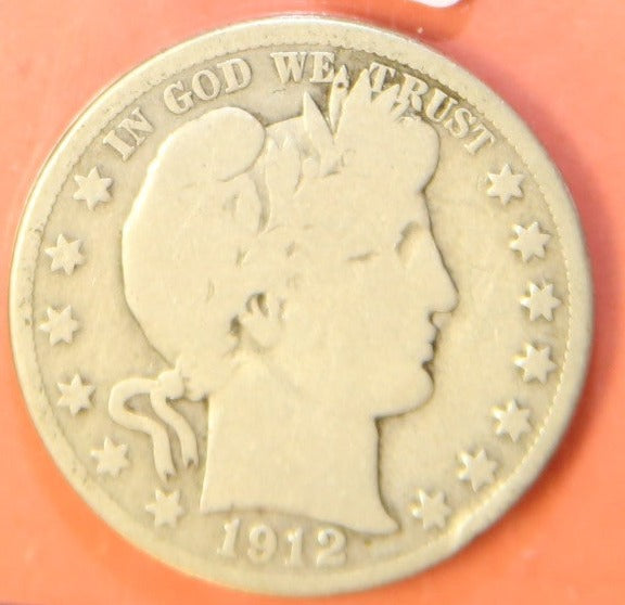 1912-D Barber Half Dollar. Nice Affordable Coin. Store #242234