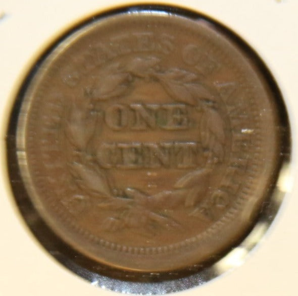 1852 Large Cent, Nice Circulated Coin, Store