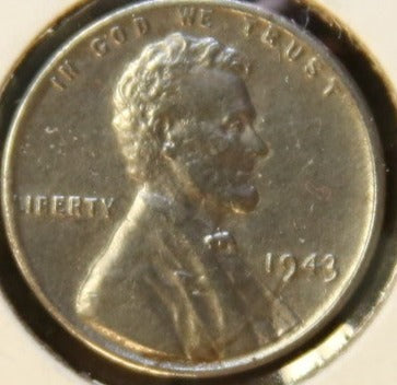 1943 Lincoln Steel Cent, Nice Uncirculated Details, Store #242408