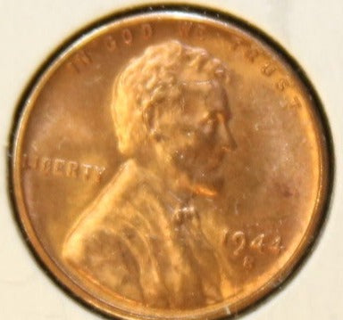 1944-S Lincoln Wheat Cent, Mint State Uncirculated Coin, Store #CT0496
