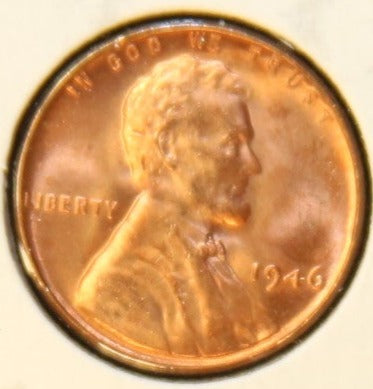1946 Lincoln Wheat Cent, Nice Uncirculated Coin, Store #CT0499