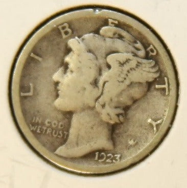 1923-S Mercury Silver Dime, Affordable Collectible Coin, Store #242432
