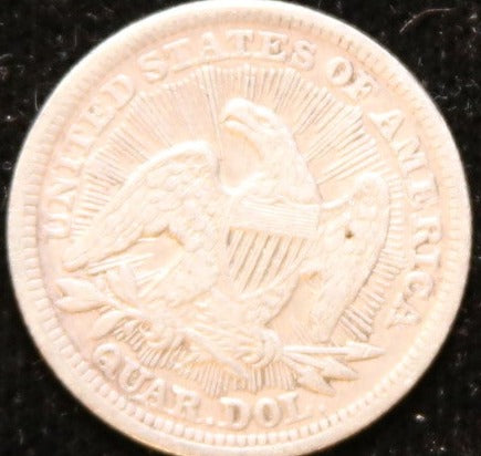 1853 w arrows. Seated Liberty Silver Quarter, Nice Collectable, Store