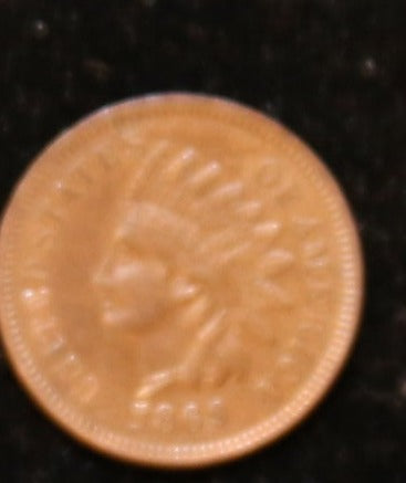 1869 Small Cent Indian Head, Nice Coin XF details. Store #242547