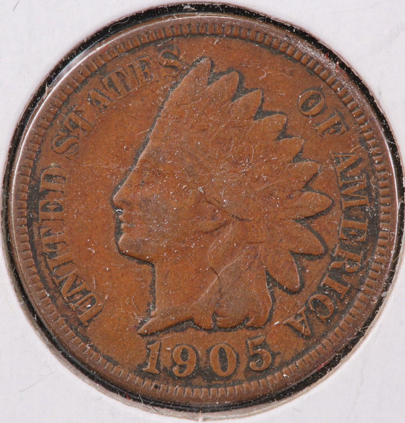 1905 Indian Head Cent, Circulated Very Fine Coin, Store #CT0718