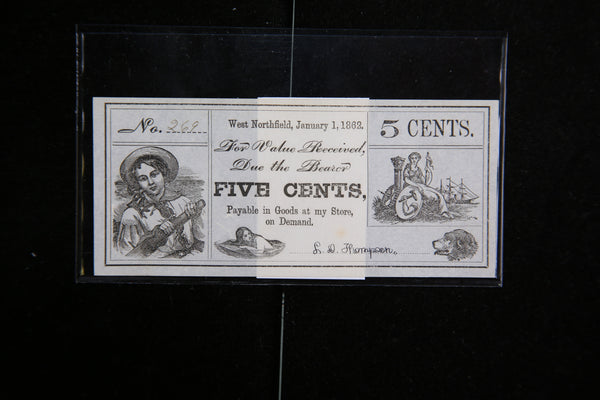 1862 Obsolete Currency, Store #092084