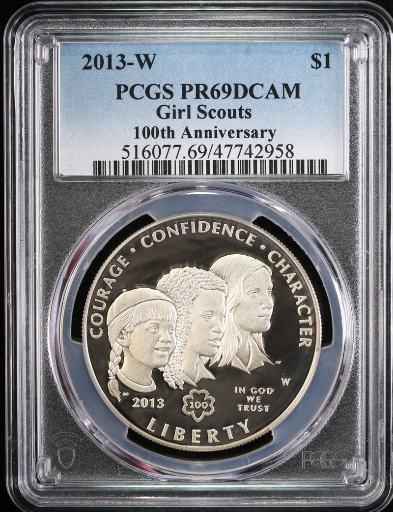 2013-W Girl Scouts Commemorative, PCGS PR69 DCAM, Store