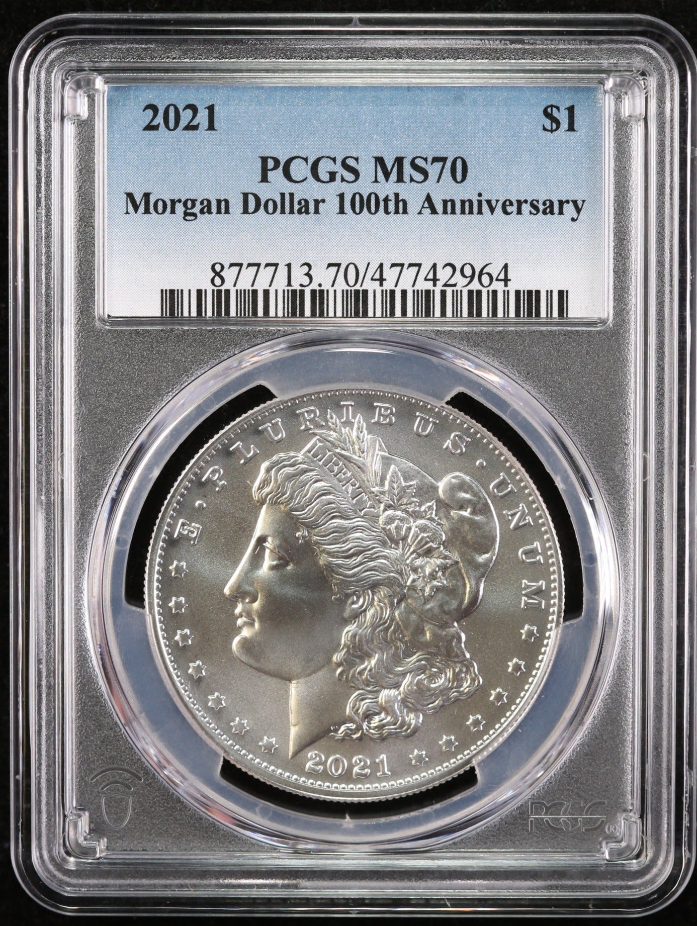 2021 Morgan Dollar 100th Anniversary, PCGS MS70, Store #100312