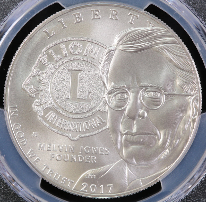 2017-P Lions Club International Commemorative, PCGS MS70, Affordable Collectible Coin. Store