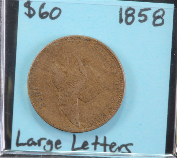 1858 Flying Eagle Cent, Circulated Affordable Coin, Store #23090201