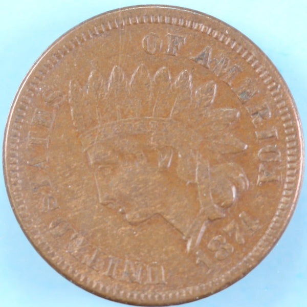 1874 Indian Head Cent, Circulated Affordable Coin, Store #CT0717