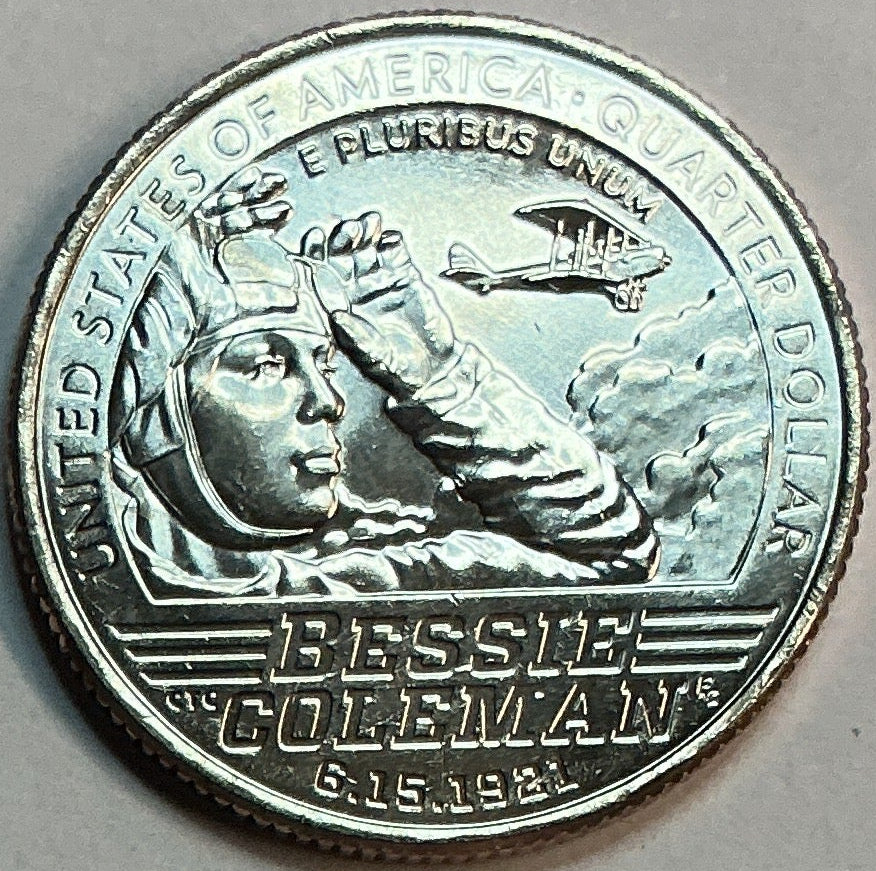 2023-P Bessie Coleman, Washington Quarter, American Women Collection 2022-2025