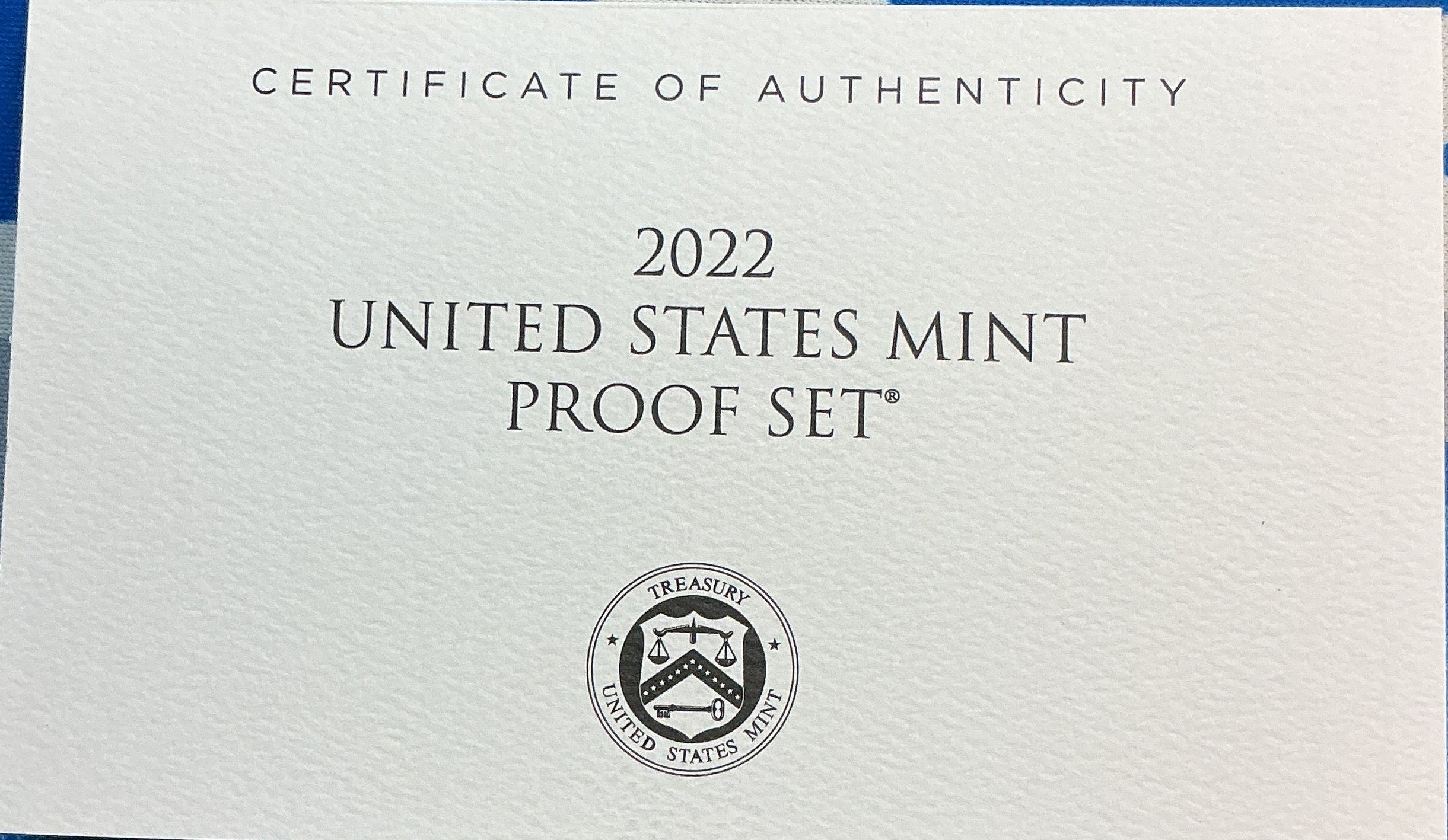 2022 United States Mint Proof Set w/C.O.A.