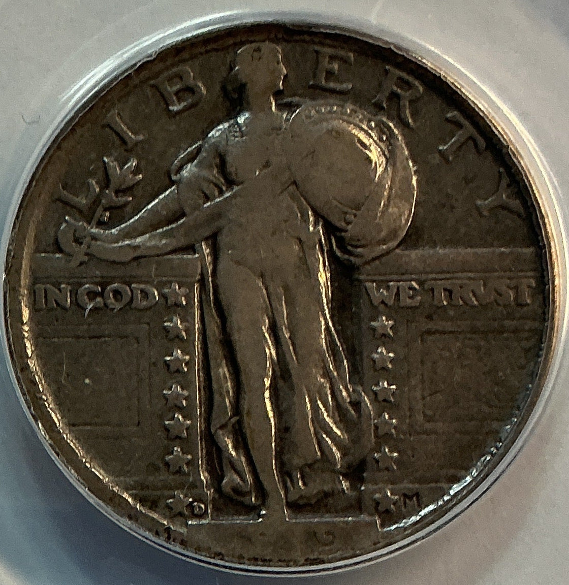 1919-D Standing Liberty Quarter, ANACS F-12, Store #QR1610