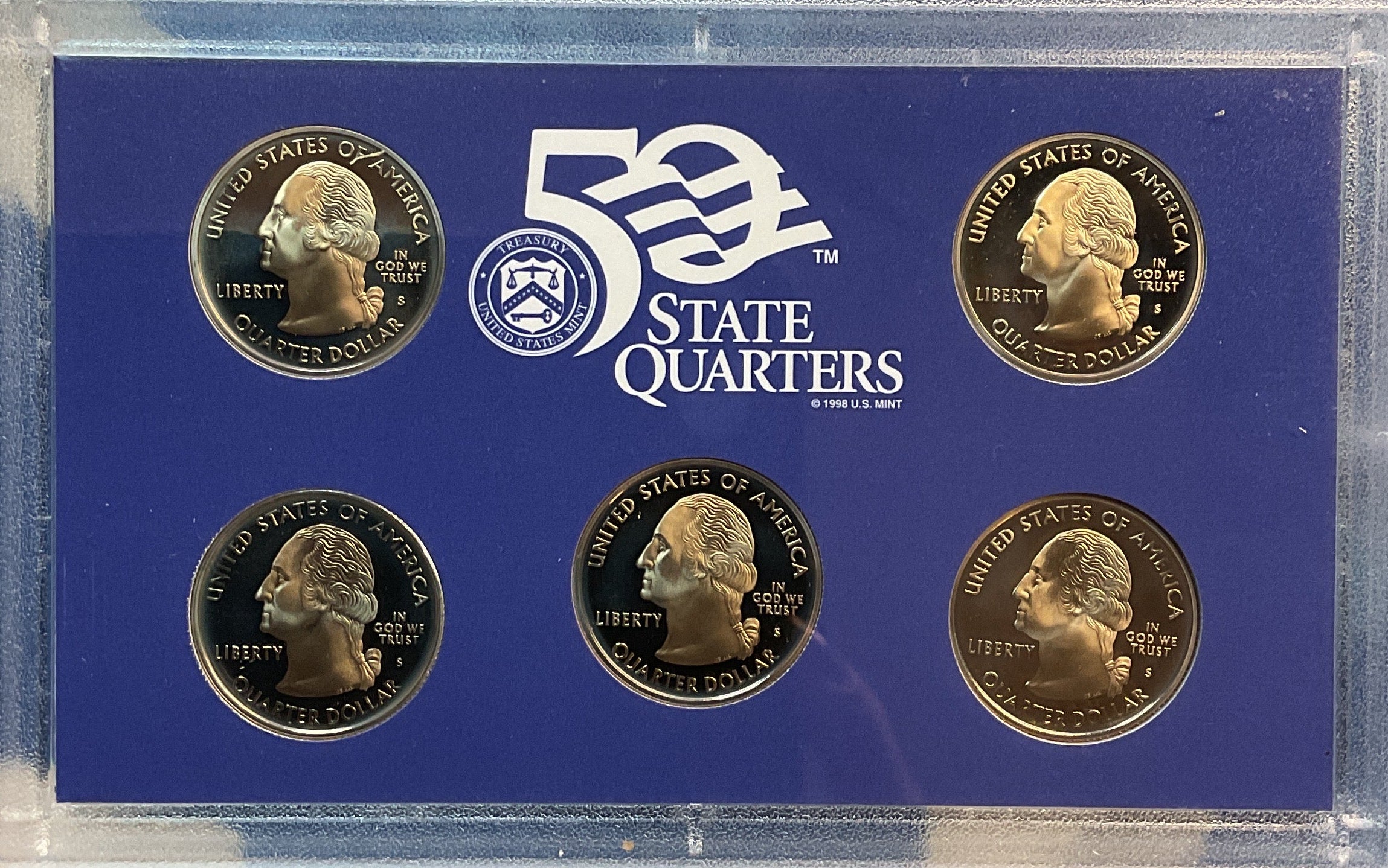 2008 U.S. Mint 50 State Quarters Proof Set, in Original Government Packaging.