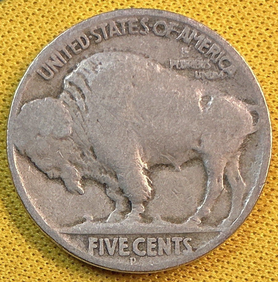 1924-D Buffalo Nickel, Very Good Circulated Coin, Store #NL1045