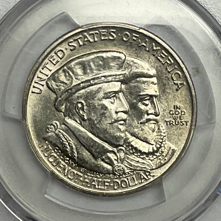 1924 Huguenot Silver Commemorative Half Dollar, PCGS MS64, #GEC0070