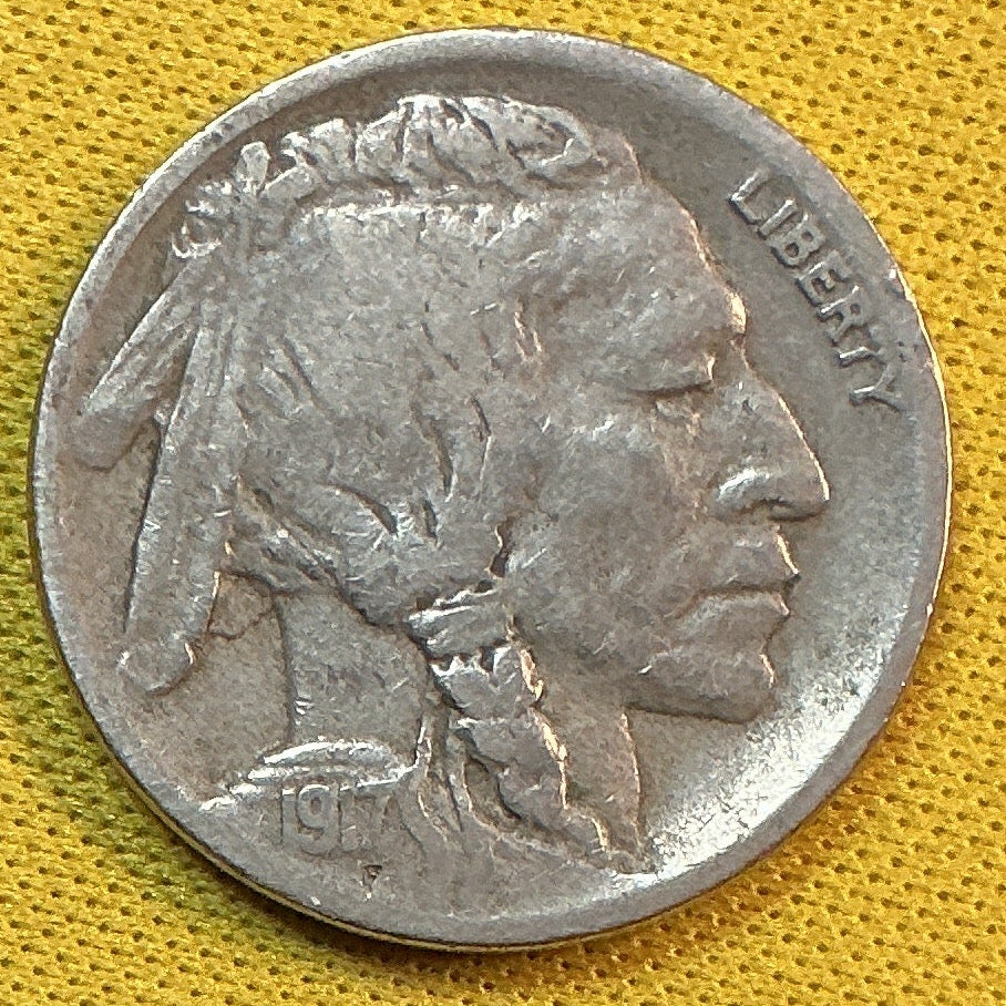 1917-D Buffalo Nickel, Fine Circulated Coin, Store #NL985