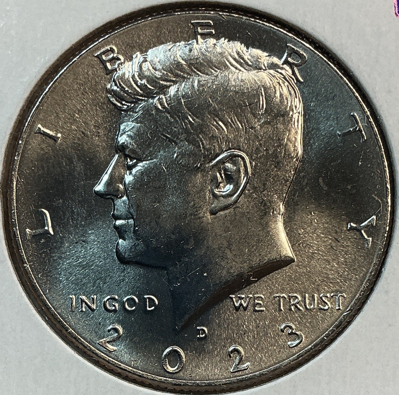 2023-D Kennedy Half Dollar. Modern Half. Gem UN-Circulated. Store #HR1826