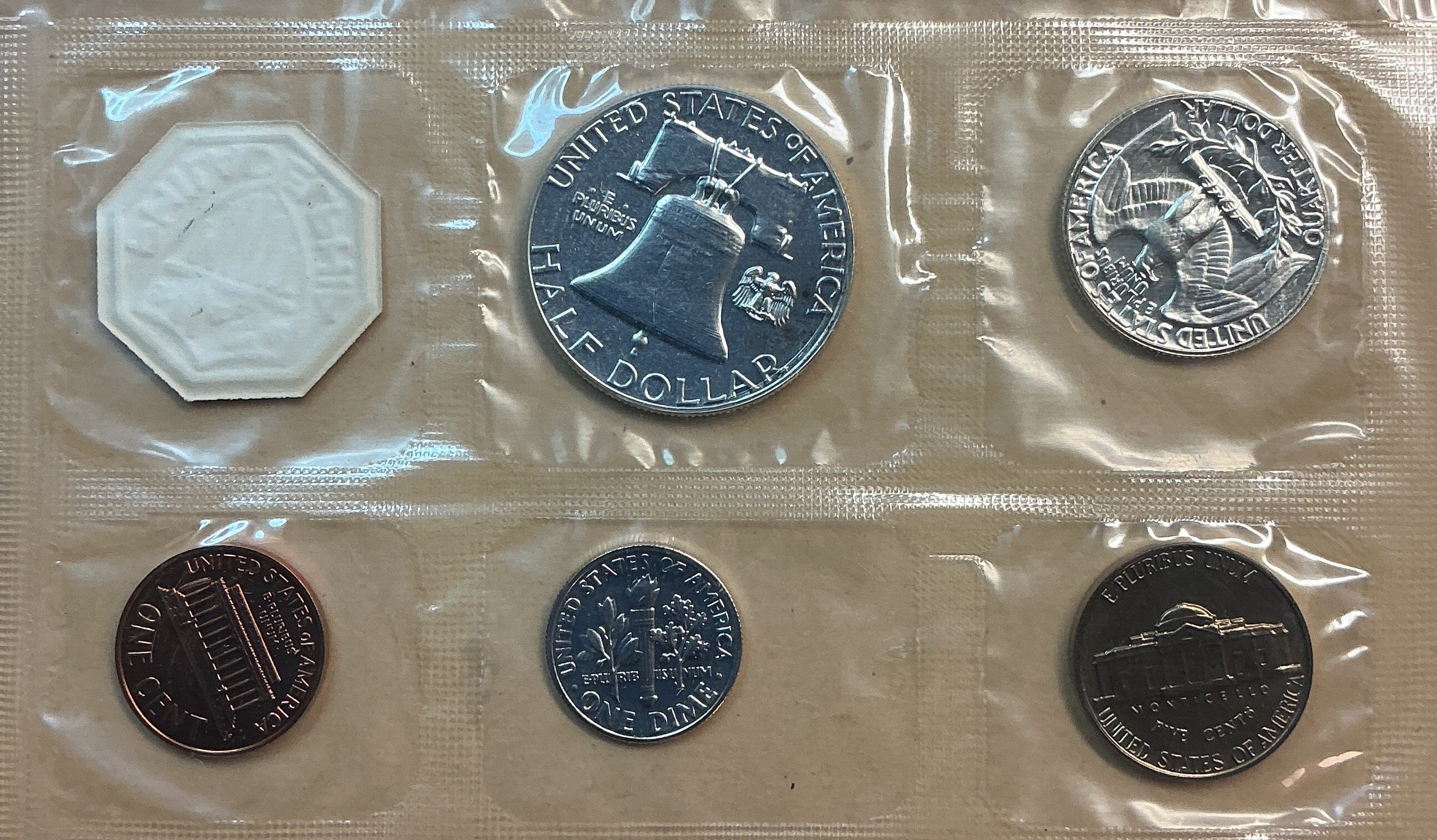 1962 United States Uncirculated 5-Coin Mint Set