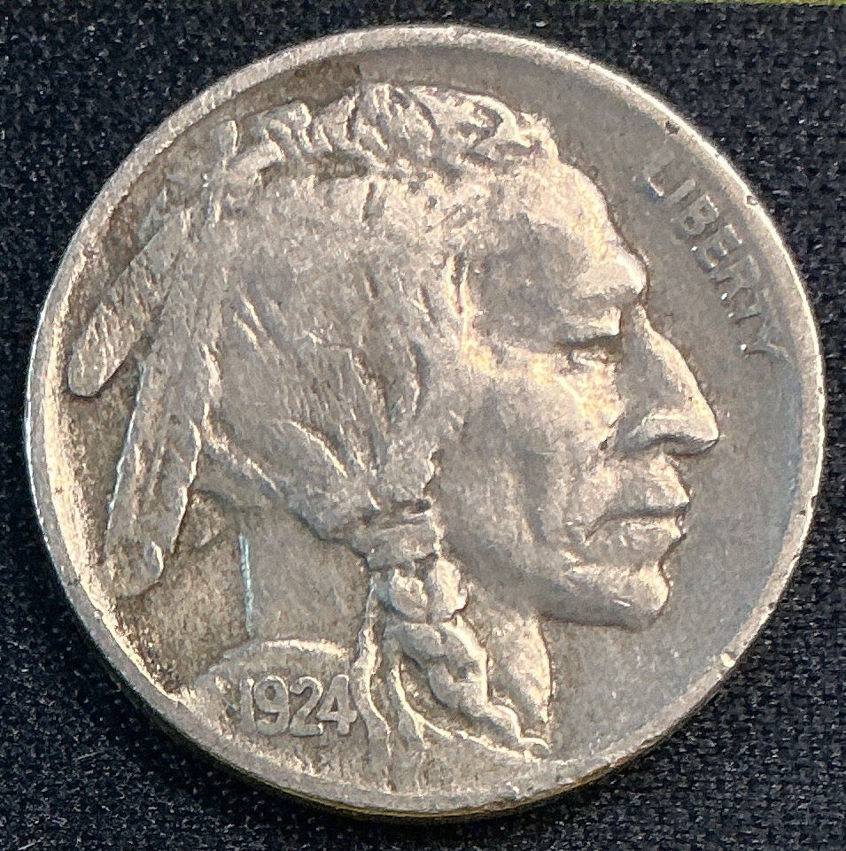 1924-D Buffalo Nickel, Fine+ Circulated Coin, Store #NL1047