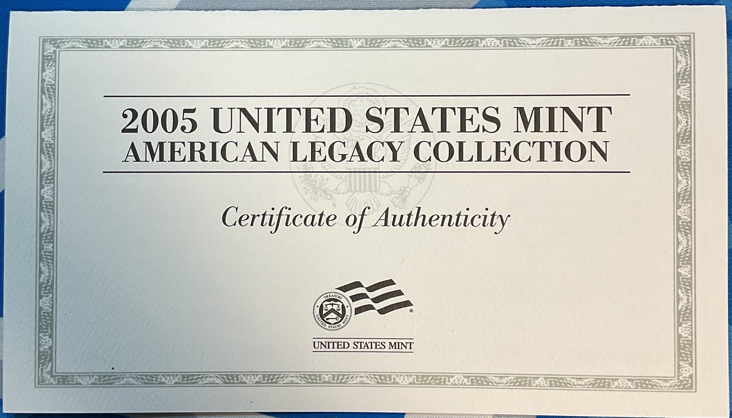2005 U.S. Mint American Legacy Collection. Uncirculated 13-Coin Proof Set. Store #PT042