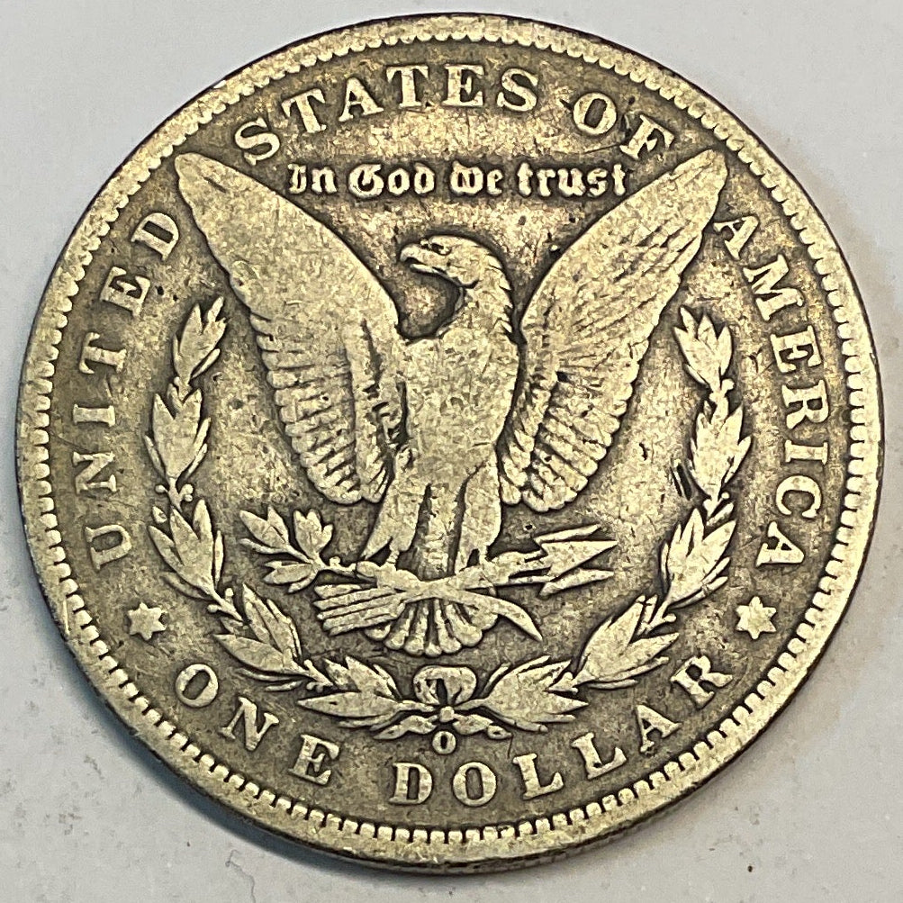1890-O Morgan Silver Dollar, Very Goode Circulated Coin, Store #DR0901