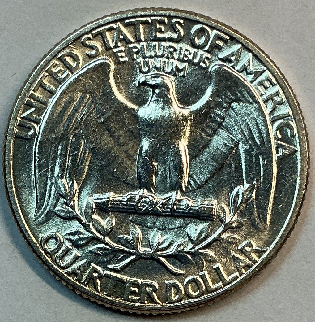 1950 Washington Quarter, Mint State Brillant Uncirculated Coin, Store #QR1740