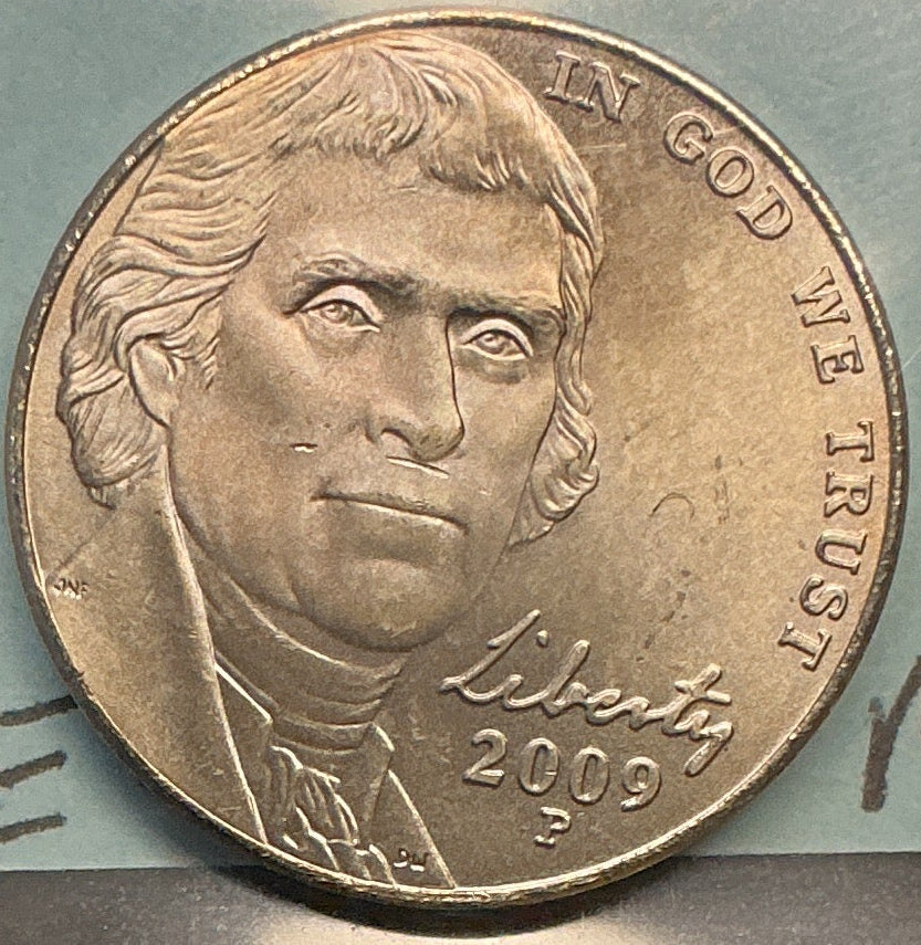 2009-P Jefferson Nickel, Mint State Uncirculated Coin, Store #NL673