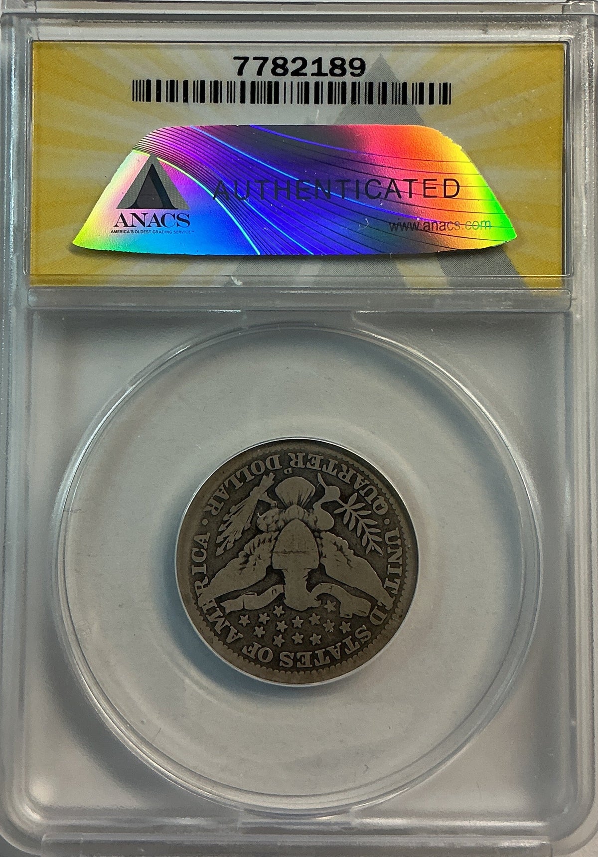 1910-D Barber Quarter, ANACS Good 6. Store #QR1483