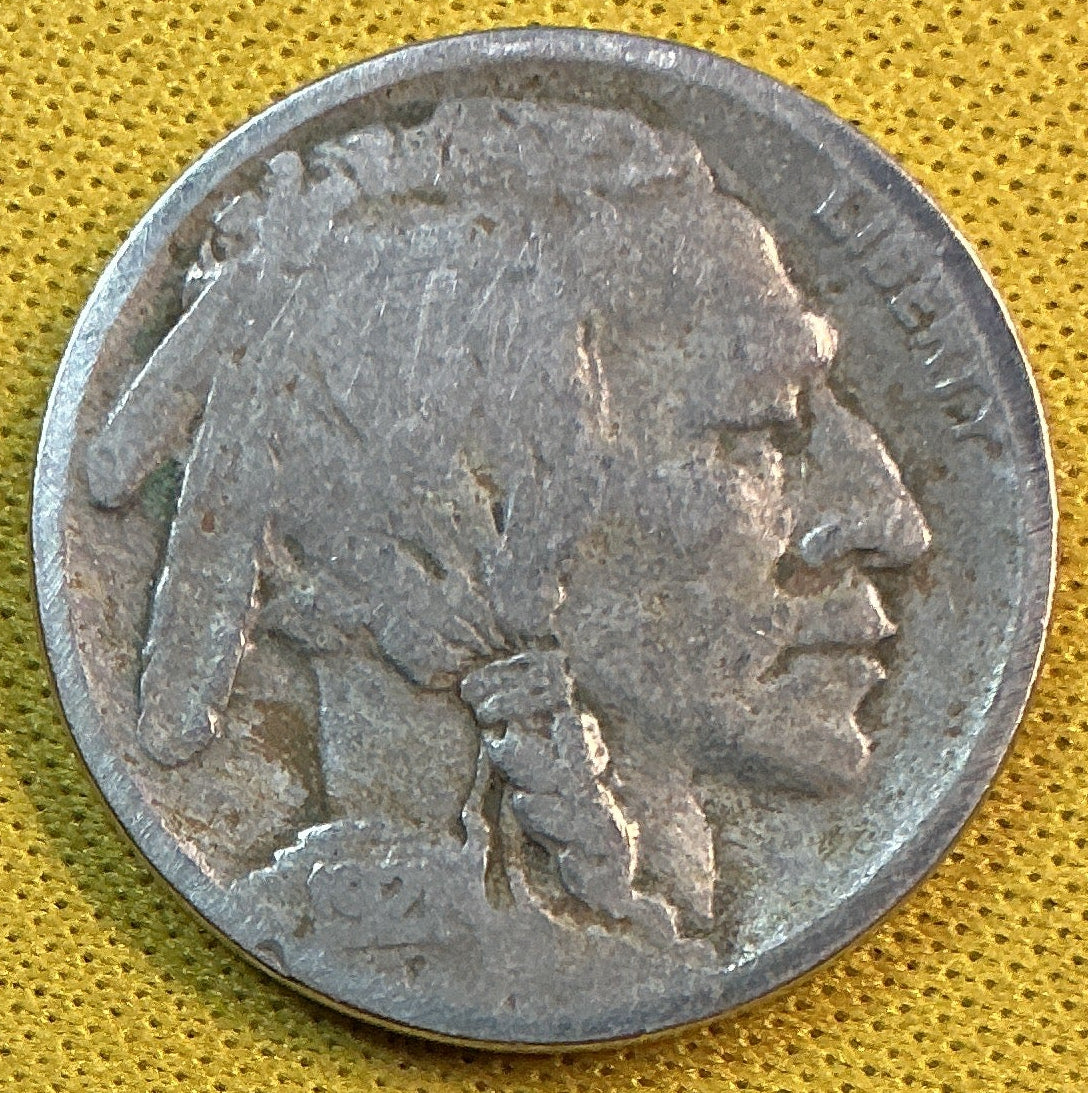 1921 Buffalo Nickel, Very Good Circulated Coin, Store #NL1025