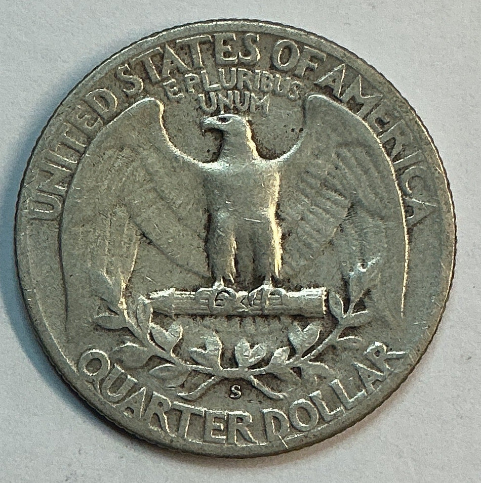 1945-S Washington Quarter, Circulated Coin, Store #QR1719