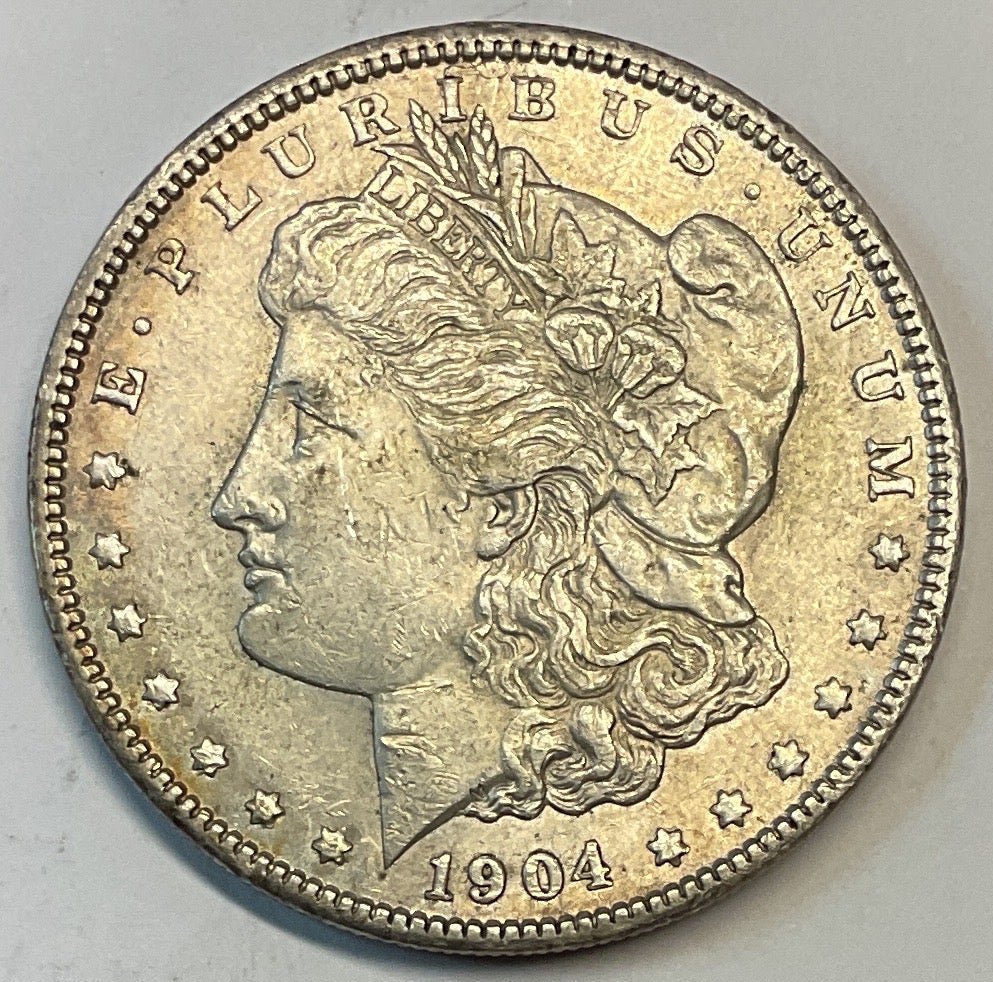 1904 Morgan Silver Dollar, Extra Fine Circulated Coin, Store #DR0924